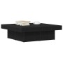 Mesa de Café Roble negro 90 x 90 x 28 cm Madera contrachapada