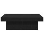 Mesa de Café Roble negro 90 x 90 x 28 cm Madera contrachapada
