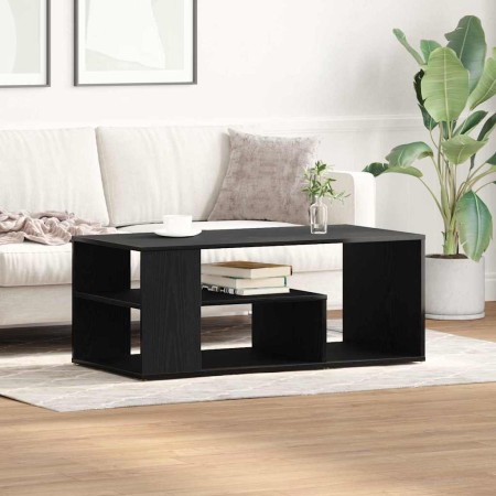 Mesa de Café Roble negro 100 x 50 x 40 cm Madera contrachapada