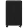 Gabinete lateral con ruedas Roble negro 33 x 38 x 60 cm