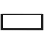 Estantes de pared con estante 2 pcs Roble negro 60 x 15 x 23 cm