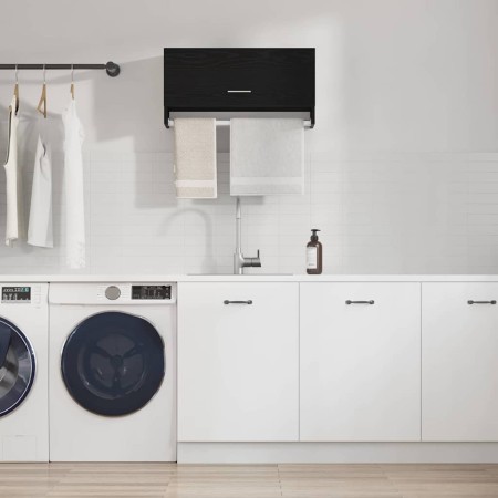 Armario con puerta Negro 70 x 32.5 x 35 cm Madera contrachapada en Armarios roperos | Comprar online en Foro24