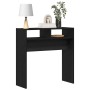 Mesa Consola Roble negro 78 x 30 x 80 cm Madera contrachapada