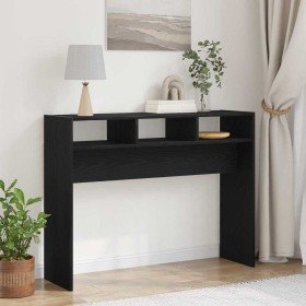 Mesa Consola Roble negro 105 x 30 x 80 cm Madera contrachapada en Mesas auxiliares | Comprar online en Foro24