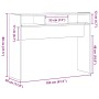 Mesa Consola Roble negro 105 x 30 x 80 cm Madera contrachapada