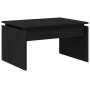 Mesa de Café Roble Negro 68 x 38 x 50 cm Madera contrachapada