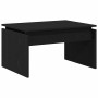 Mesa de Café Roble Negro 68 x 38 x 50 cm Madera contrachapada
