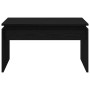Mesa de Café Roble Negro 68 x 38 x 50 cm Madera contrachapada
