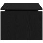Mesa de Café Roble Negro 68 x 38 x 50 cm Madera contrachapada