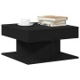 Mesa de Café Roble Negro 57 x 57 x 30 cm Madera contrachapada