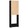 Armario para lavadora Roble Negro 64 x 24 x 190 cm