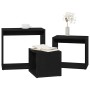 Mesa Nido Otro 3 pcs Roble Negro 55 x 30 x 50 cm