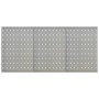 Tableros de clavijas para pared 3 unidades acero 40x58 cm