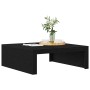 Mesa de Café Roble negro 100 x 100 x 35 cm Madera contrachapada