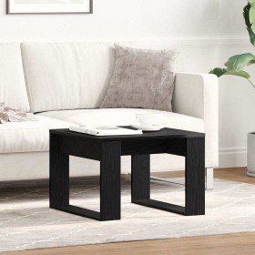 Mesa de Café Roble negro 50 x 50 x 35 cm Madera contrachapada