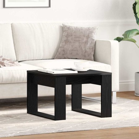 Mesa de Café Roble negro 50 x 50 x 35 cm Madera contrachapada