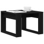 Mesa de Café Roble negro 50 x 50 x 35 cm Madera contrachapada