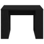 Mesa de Café Roble negro 50 x 50 x 35 cm Madera contrachapada