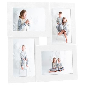 Collage photo frame for 4x(10x15 cm) white MDF photo by vidaXL, Photo frames - Ref: Foro24-332772, Price: 17,29 €, Discount: %