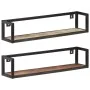 Estantes de pared 2 unidades 80 cm madera maciza reciclada de vidaXL, Estantes y estanterías - Ref: Foro24-320671, Precio: 74...