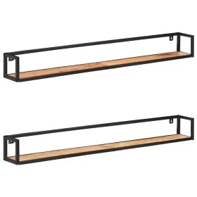 Estantes de pared 2 unidades 160 cm madera maciza acacia de vidaXL, Estantes y estanterías - Ref: Foro24-320678, Precio: 124,...