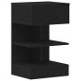 Armario de Noche 2 pcs Roble negro 40 x 35 x 65 cm