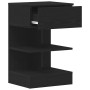 Armario de Noche 2 pcs Roble negro 40 x 35 x 65 cm
