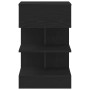Armario de Noche 2 pcs Roble negro 40 x 35 x 65 cm