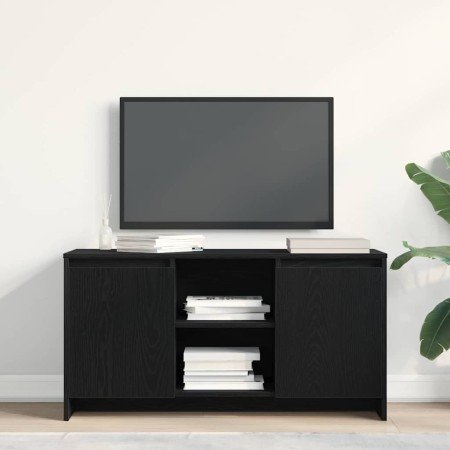 Gabinete de TV Roble Negro 102 x 37,5 x 52,5 cm en Muebles TV | Comprar online en Foro24
