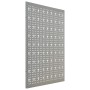 Tableros de clavijas para pared 3 unidades acero 40x58 cm