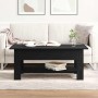 Mesa de Café Roble negro 102 x 55 x 42 cm Madera contrachapada