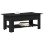 Mesa de Café Roble negro 102 x 55 x 42 cm Madera contrachapada