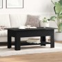 Mesa de Café Roble negro 102 x 55 x 42 cm Madera contrachapada