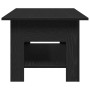 Mesa de Café Roble negro 102 x 55 x 42 cm Madera contrachapada