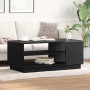 Mesa de Café Roble negro 102 x 55 x 43 cm Madera contrachapada