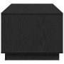 Mesa de Café Roble negro 102 x 55 x 43 cm Madera contrachapada
