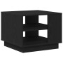 Mesa de Café Roble negro 55 x 55 x 42 cm Madera contrachapada