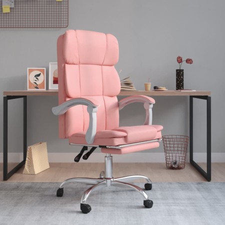 Silla de oficina reclinable cuero sintético rosa de vidaXL, Sillas de oficina - Ref: Foro24-349633, Precio: 116,87 €, Descuen...