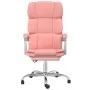 Silla de oficina reclinable cuero sintético rosa de vidaXL, Sillas de oficina - Ref: Foro24-349633, Precio: 115,13 €, Descuen...