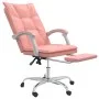 Silla de oficina reclinable cuero sintético rosa de vidaXL, Sillas de oficina - Ref: Foro24-349757, Precio: 115,05 €, Descuen...