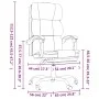 Silla de oficina reclinable cuero sintético rosa de vidaXL, Sillas de oficina - Ref: Foro24-349633, Precio: 115,13 €, Descuen...