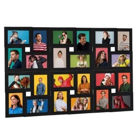 Collage photo frame for 24x(13x18 cm) photo, black MDF by vidaXL, Photo frames - Ref: Foro24-332791, Price: 57,21 €, Discount: %