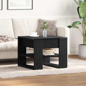 Mesa de Café Roble Negro 55,5 x 55 x 45 cm Madera de ingeniería en Mesas de centro | Comprar online en Foro24