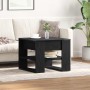 Mesa de Café Roble negro 55.5 x 55 x 45 cm Madera contrachapada