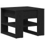 Mesa de Café Roble negro 55.5 x 55 x 45 cm Madera contrachapada