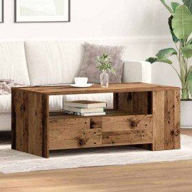 Mesa de Café con cajón Madera envejecida 102 x 55 x 43,5 cm en Mesas de centro | Comprar online en Foro24