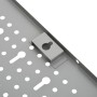 Tableros de clavijas para pared 3 unidades acero 40x58 cm