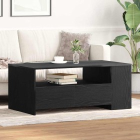 Mesa de Café with Drawer Roble negro 102 x 55 x 43.5 cm