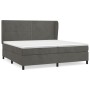 Boxspringbett mit dunkelgrauer Samtmatratze 200x200 cm von vidaXL, Betten und Lattenroste - Ref: Foro24-3129172, Preis: 610,6...