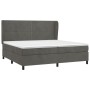 Boxspringbett mit dunkelgrauer Samtmatratze 200x200 cm von vidaXL, Betten und Lattenroste - Ref: Foro24-3129172, Preis: 610,6...